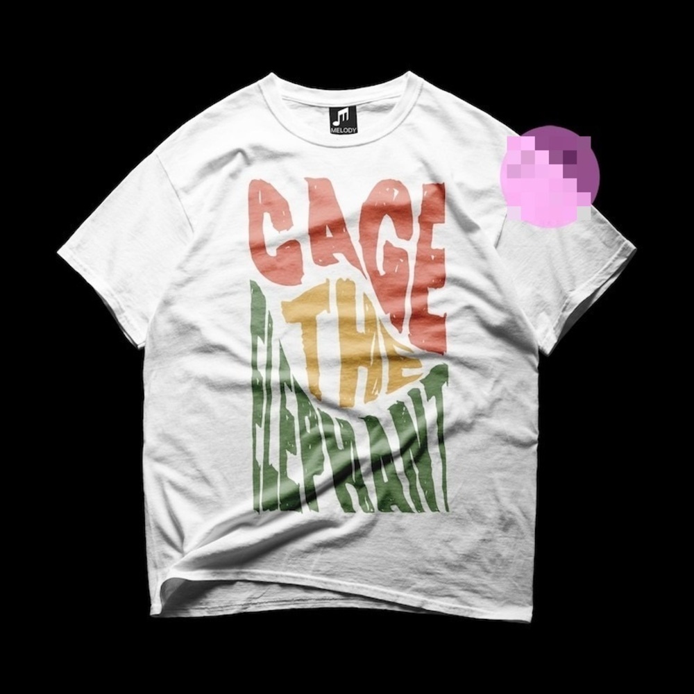Cage The Elephant T-shirt - Melophobia T-shirt - The Strokes White T-shirt